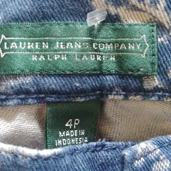 Lauren Jean Company Floral Denim Jeans Pants - Picture 2 of 7